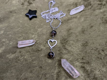 Load image into Gallery viewer, Connecting Heart Smoky Quartz Necklace
