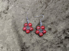 Load image into Gallery viewer, Pentagram Gemstone Earrings
