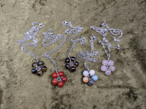 Pentagram Gemstone Necklaces