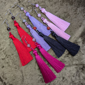 Tassel Gemstone Earrings