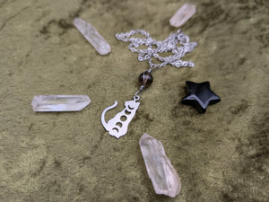 Cat Phase Smoky Quartz Necklace