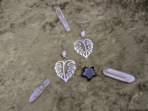 Monstera Magnesite Earrings