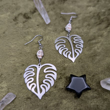 Load image into Gallery viewer, Monstera Magnesite Earrings
