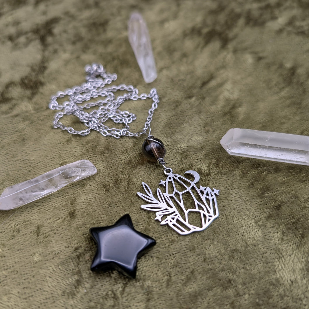 Wild Crystal Smokey Quartz Necklace