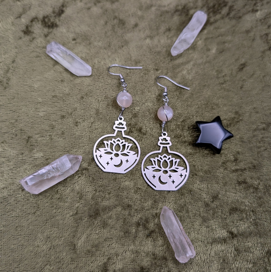 Potion of the Universe Moonstone Earrings
