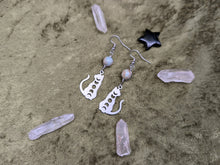 Load image into Gallery viewer, Cat Phase African Opal Earrings
