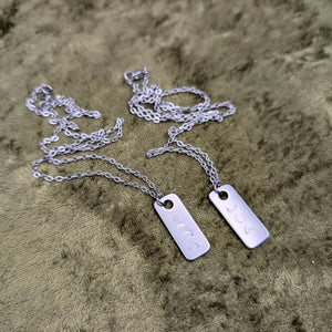 Moon Metal Stamped Necklaces