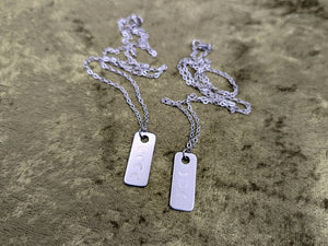 Moon Metal Stamped Necklaces
