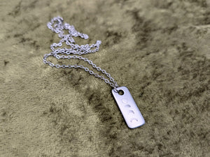 Moon Metal Stamped Necklaces