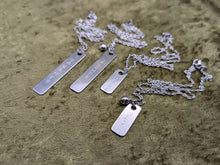 Load image into Gallery viewer, Naughty and Nice Metal Stamped Necklaces
