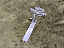 Load image into Gallery viewer, Naughty and Nice Metal Stamped Necklaces
