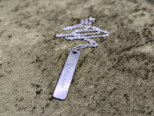 Load image into Gallery viewer, Naughty and Nice Metal Stamped Necklaces
