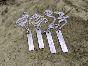 Krampus Metal Stamped Necklaces