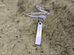 Krampus Metal Stamped Necklaces