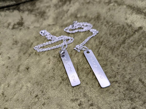 Krampus Metal Stamped Necklaces