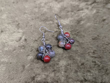 Load image into Gallery viewer, Pentagram Gemstone Earrings

