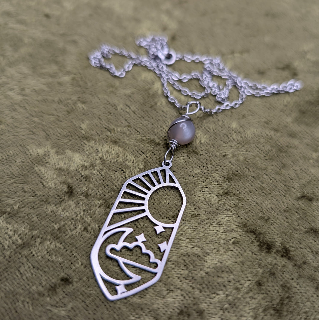 Sky Moonstone Necklace