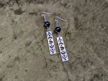 Load image into Gallery viewer, Love Phase Rainbow Obsidian Earrings
