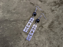 Load image into Gallery viewer, Love Phase Rainbow Obsidian Earrings
