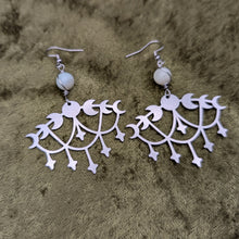 Load image into Gallery viewer, Celestial Elegance Amazonite Earrings
