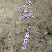 Load image into Gallery viewer, Love Phase Peach Moonstone Necklace
