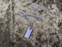 Load image into Gallery viewer, Tacos hand-stamped stainless steel necklace from the No Context collection
