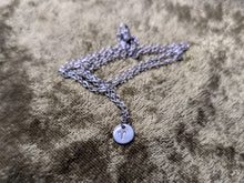 Load image into Gallery viewer, Aries hand-stamped stainless steel necklace from the Astrology collection
